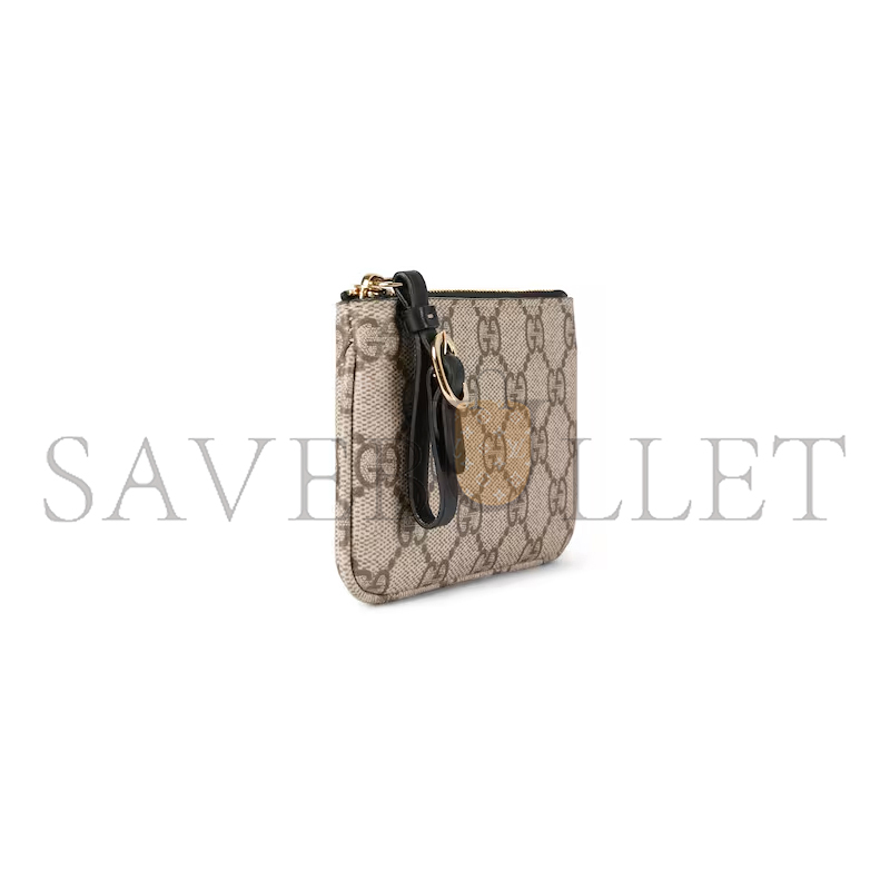 GUCCI GG EMBLEM KEY POUCH 819113 (12*7.5cm)